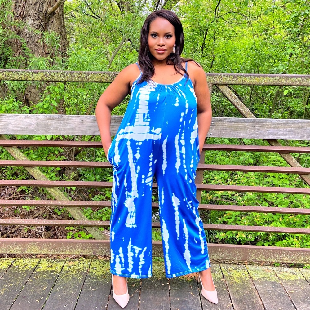 Boho Tye Dye Jumpsuit